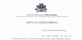Carta de Agradecimento